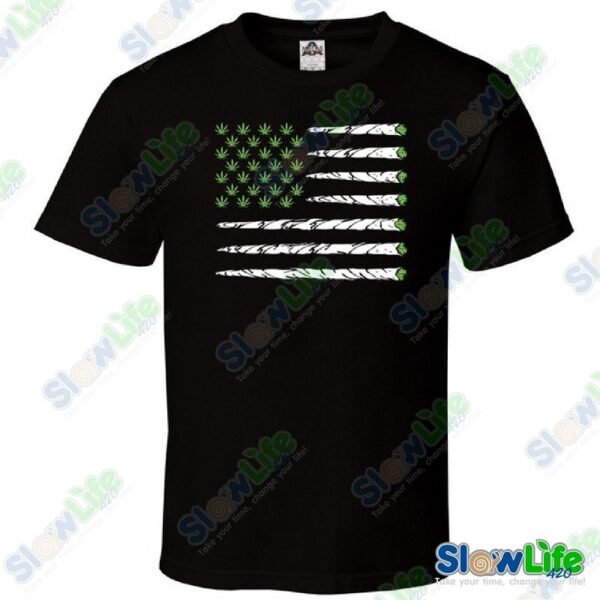 เสื้อยืด Weed Flag