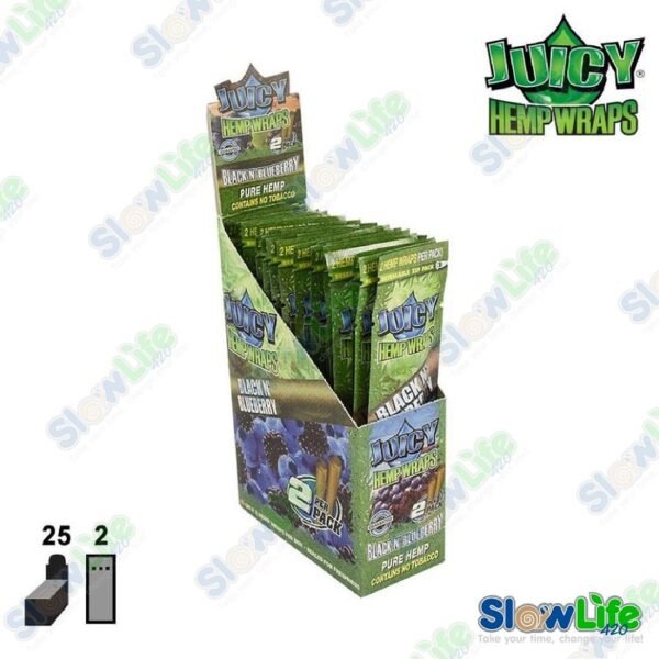 Juicy Hemp Wraps Black N’ Blueberry 2’s - Image 3