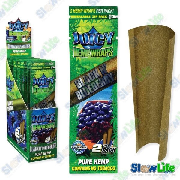 Juicy Hemp Wraps Black N’ Blueberry 2’s - Image 2