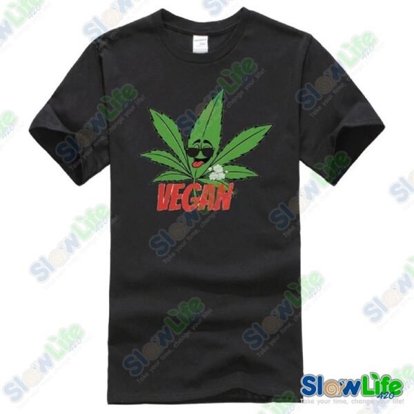 เสื้อยืด Vegan Cannabis Kush Weed - Image 8