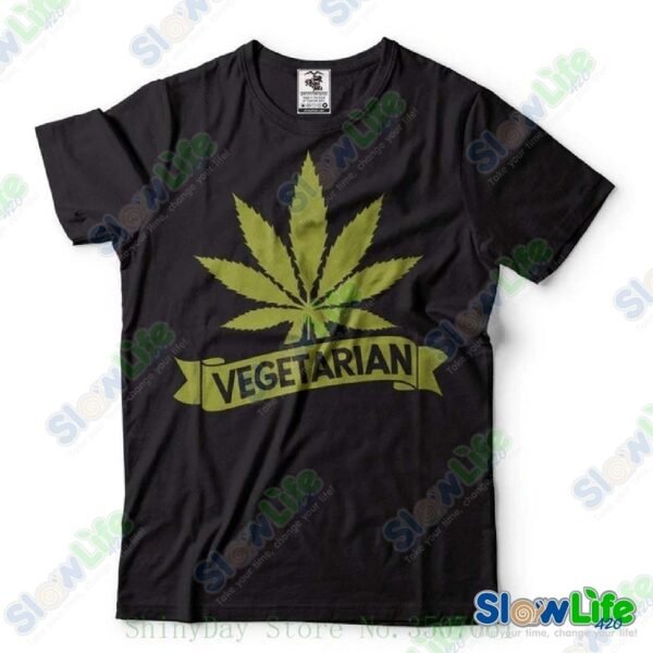 เสื้อยืด Weed Vegetarian - Image 7