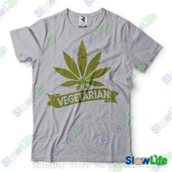 เสื้อยืด Weed Vegetarian - Image 3