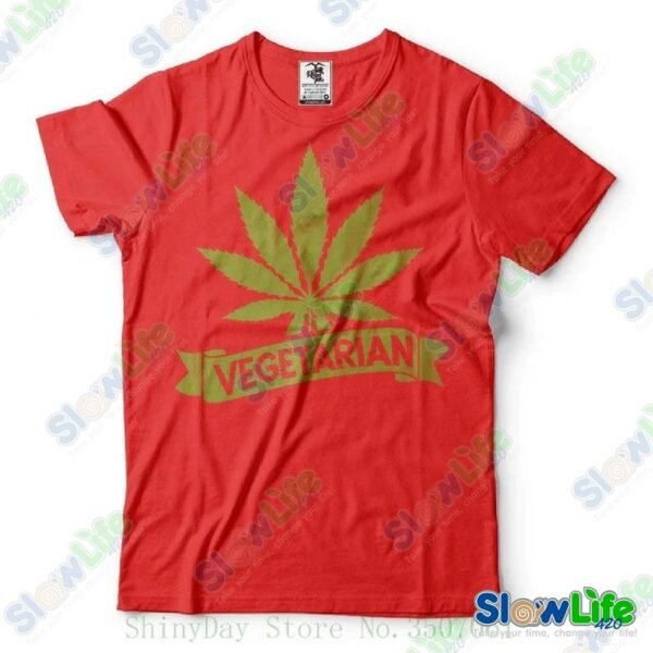 เสื้อยืด Weed Vegetarian - Image 5