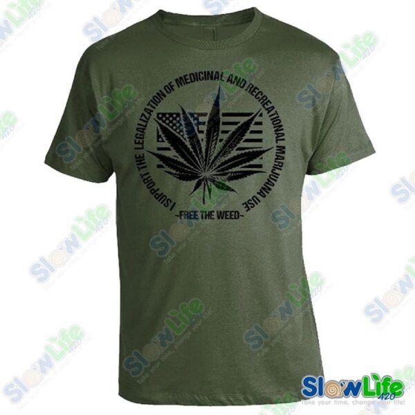 เสื้อยืด Free The Weed Legalization