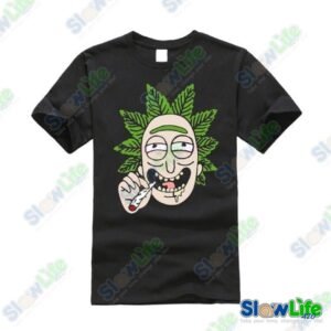 เสื้อยืด Rick And Morty Cannabis Smoking