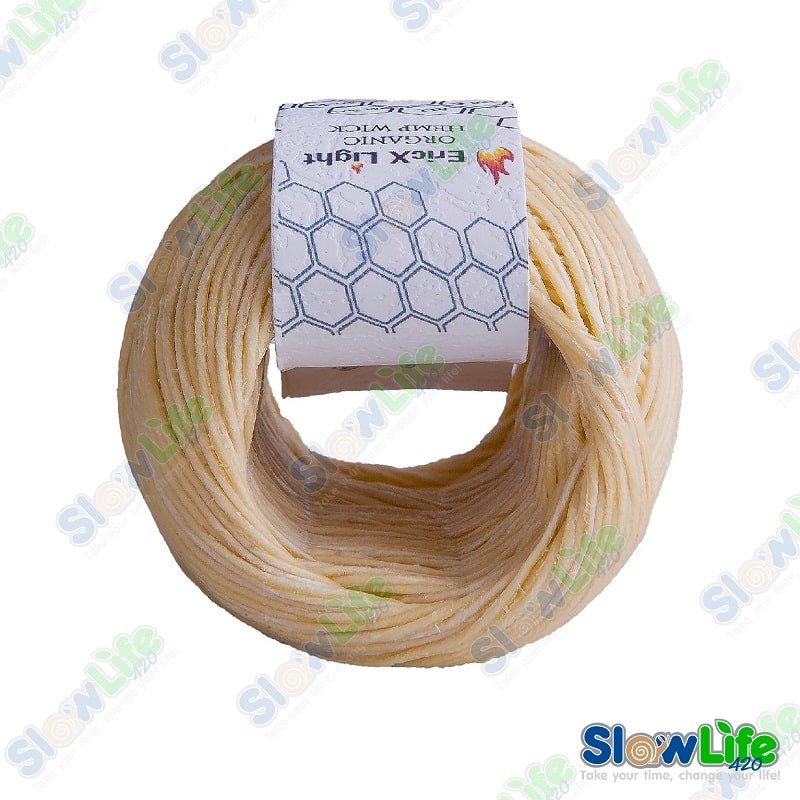 EricX Light Beeswax Hemp Wick, 200 ft Spool, 100% Organic Hemp Wick Well  Coated with Beeswax, Standard Size(1.0mm)