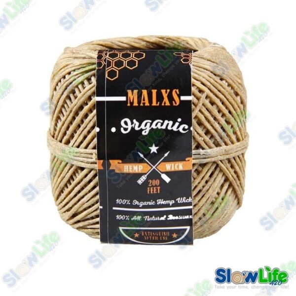 เชือกขี้ผึ้ง Malxs Organic Beeswax Hemp Wick ขนาด 1 mm. ความยาว 60 เมตร