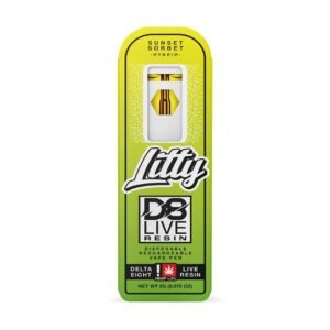 Litty-D8 Live Resin-Sunset Sorbet-Hybrid-Disposable