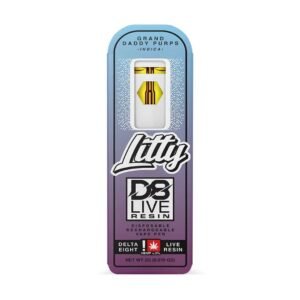 Litty-D8 Live Resin-Grand Daddy Purps-Indica-Disposable