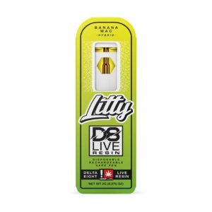 Litty-D8 Live Resin-Banana Mac-Hybrid-Disposable